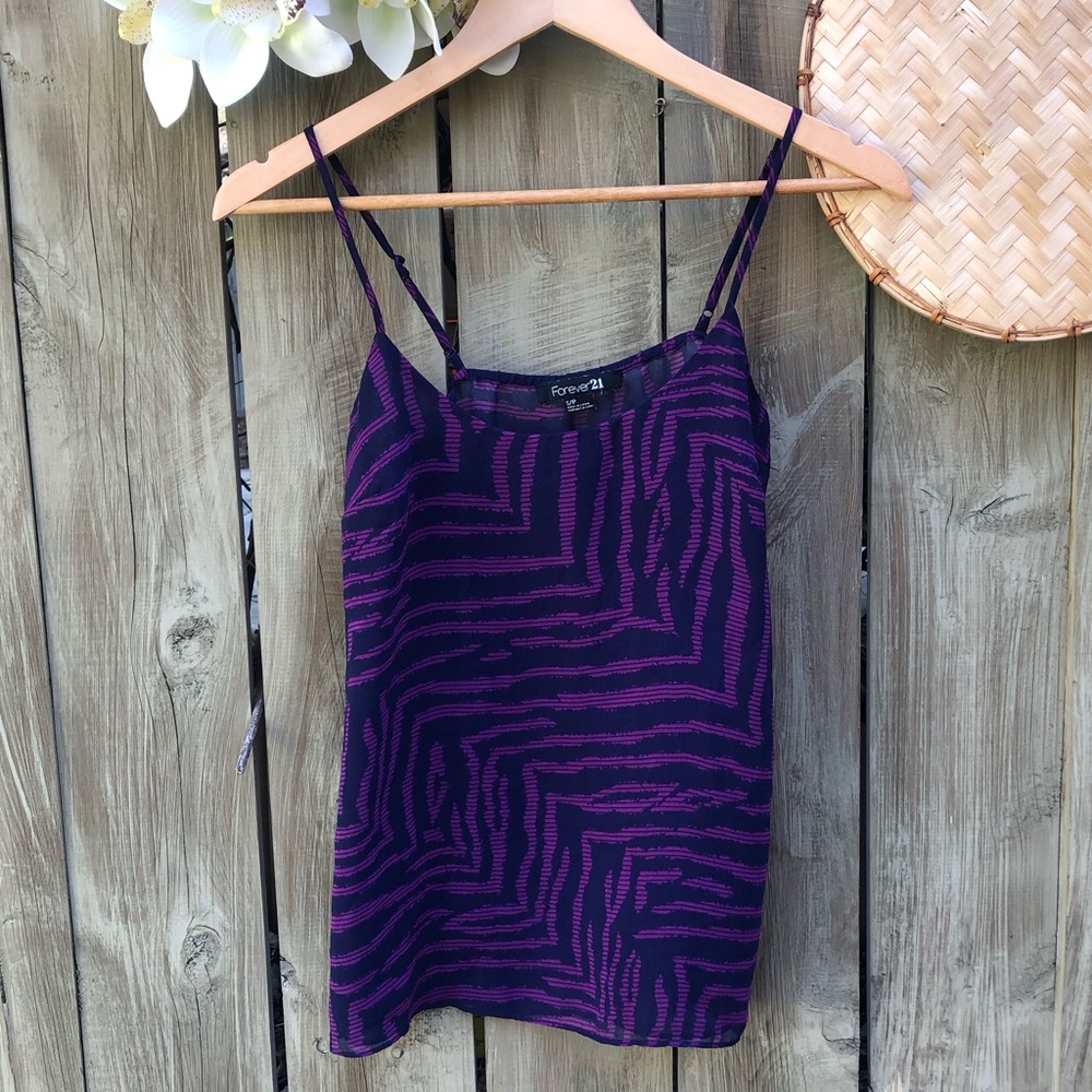 ☀️FOREVER 21 / purple stripped /